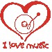 logo i love music rosso